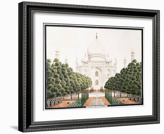 The Taj from the Garden, C. 1815-null-Framed Giclee Print