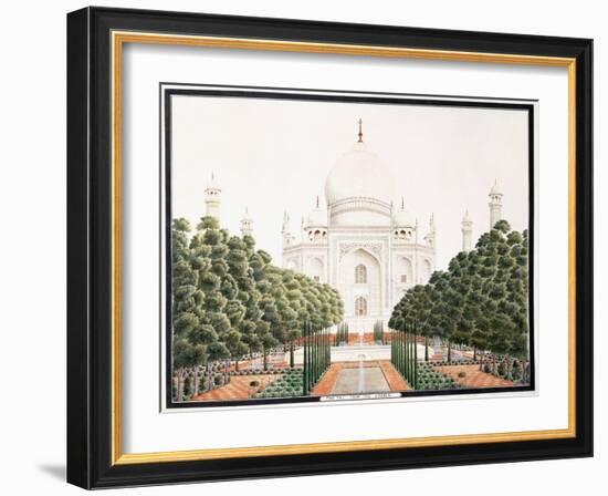 The Taj from the Garden, C. 1815-null-Framed Giclee Print