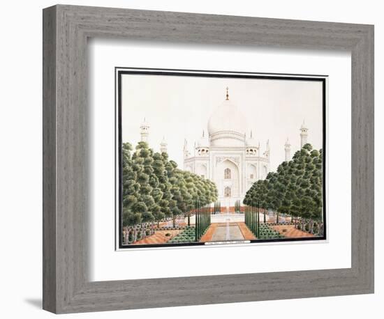 The Taj from the Garden, C. 1815-null-Framed Giclee Print