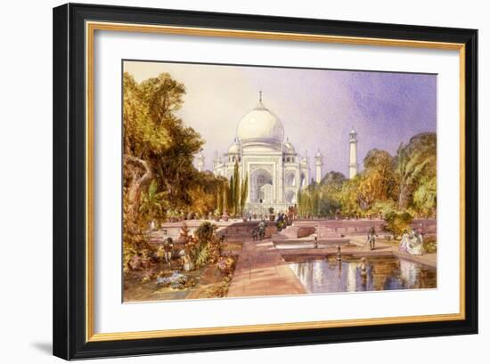 The Taj Mahal, Agra, England, 1864-William Simpson-Framed Giclee Print