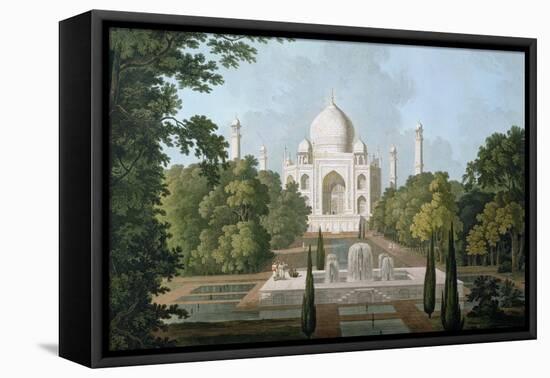 The Taj Mahal, Agra, from the Garden, Published 1801-Thomas & William Daniell-Framed Premier Image Canvas