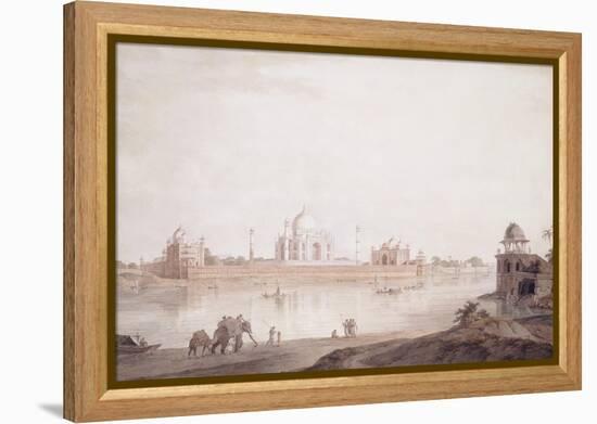 The Taj Mahal, Agra, Uttar Pradesh, 1789-Thomas & William Daniell-Framed Premier Image Canvas