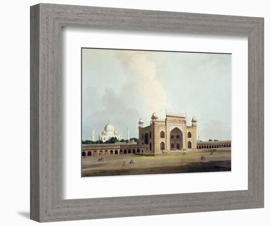The Taj Mahal at Agra, from "Oriental Scenery: Twenty Four Views in Hindoostan", 1796-Thomas Daniell-Framed Giclee Print