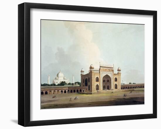 The Taj Mahal at Agra, from "Oriental Scenery: Twenty Four Views in Hindoostan", 1796-Thomas Daniell-Framed Giclee Print