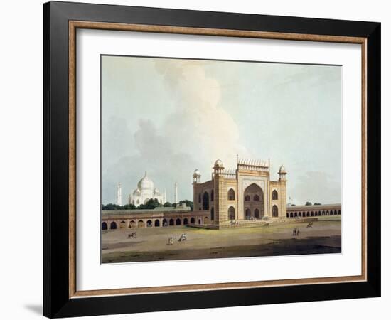 The Taj Mahal at Agra, from "Oriental Scenery: Twenty Four Views in Hindoostan", 1796-Thomas Daniell-Framed Giclee Print