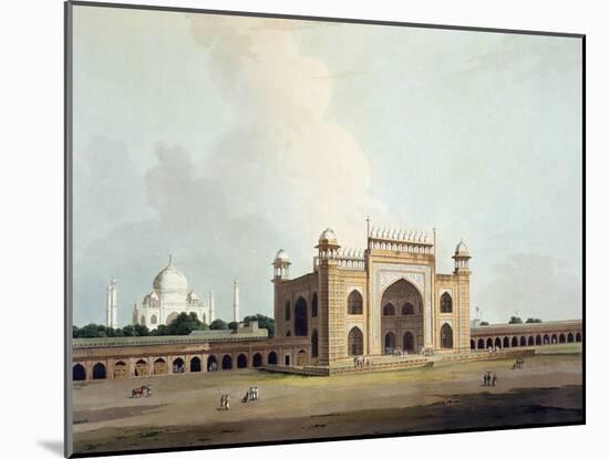 The Taj Mahal at Agra, from "Oriental Scenery: Twenty Four Views in Hindoostan", 1796-Thomas Daniell-Mounted Giclee Print