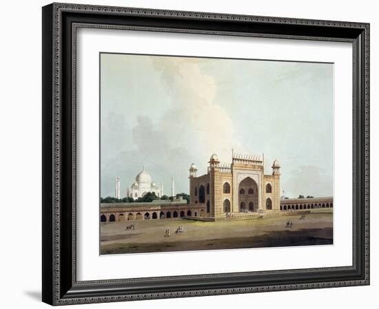 The Taj Mahal at Agra, from "Oriental Scenery: Twenty Four Views in Hindoostan", 1796-Thomas Daniell-Framed Giclee Print