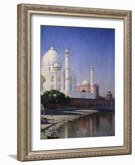 The Taj Mahal at Agra-Vasili Vasilyevich Vereshchagin-Framed Giclee Print