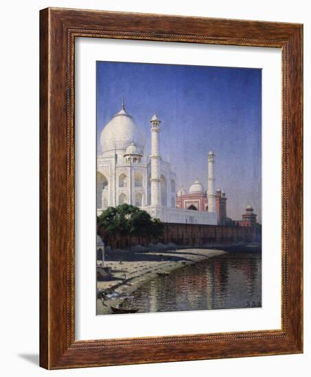 The Taj Mahal at Agra-Vasili Vasilyevich Vereshchagin-Framed Giclee Print