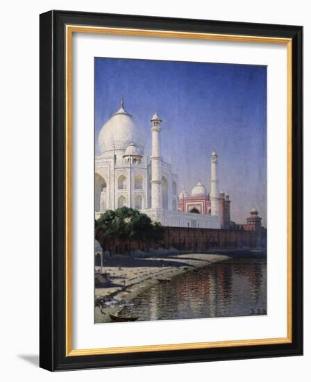 The Taj Mahal at Agra-Vasili Vasilyevich Vereshchagin-Framed Giclee Print