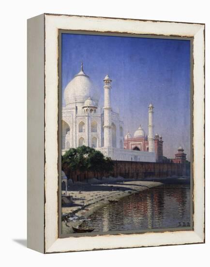 The Taj Mahal at Agra-Vasili Vasilyevich Vereshchagin-Framed Premier Image Canvas