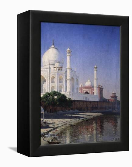 The Taj Mahal at Agra-Vasili Vasilyevich Vereshchagin-Framed Premier Image Canvas