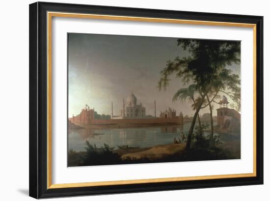 The Taj Mahal at Arga taken from across the River Jumna, c.1798-Thoma Daniell-Framed Giclee Print