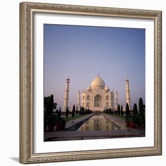The Taj Mahal at Dawn, Agra, Uttar Pradesh, India-Tony Gervis-Framed Photographic Print