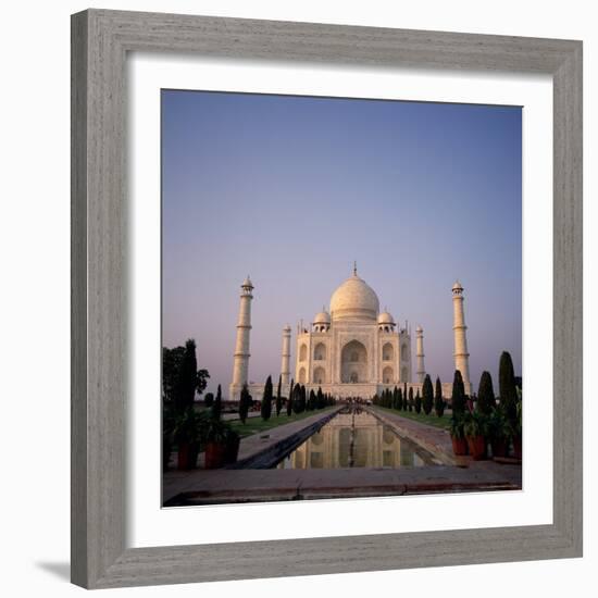 The Taj Mahal at Dawn, Agra, Uttar Pradesh, India-Tony Gervis-Framed Photographic Print