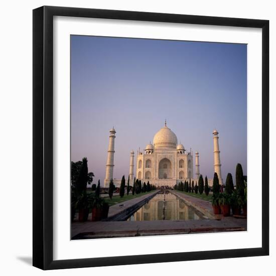 The Taj Mahal at Dawn, Agra, Uttar Pradesh, India-Tony Gervis-Framed Photographic Print