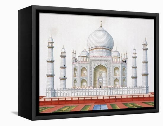 The Taj Mahal (Colour Litho)-German-Framed Premier Image Canvas