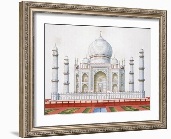 The Taj Mahal (Colour Litho)-German-Framed Giclee Print