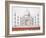 The Taj Mahal (Colour Litho)-German-Framed Giclee Print