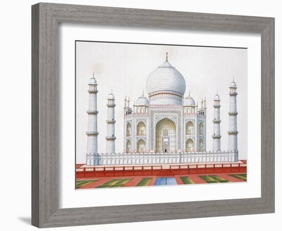 The Taj Mahal (Colour Litho)-German-Framed Giclee Print