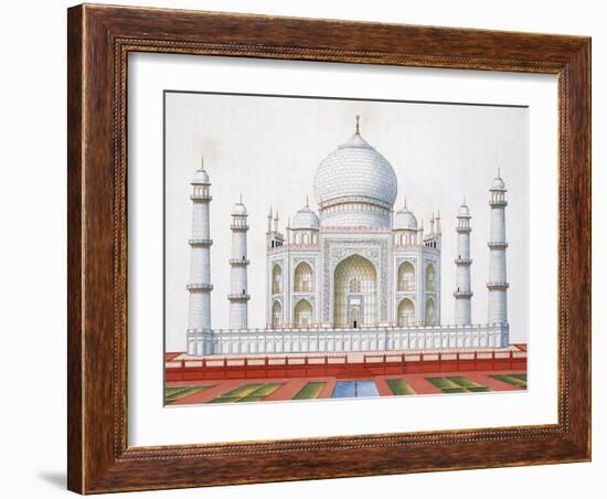 The Taj Mahal (Colour Litho)-German-Framed Giclee Print