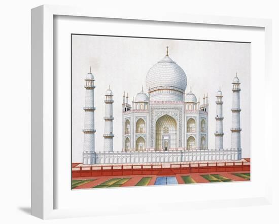 The Taj Mahal (Colour Litho)-German-Framed Giclee Print