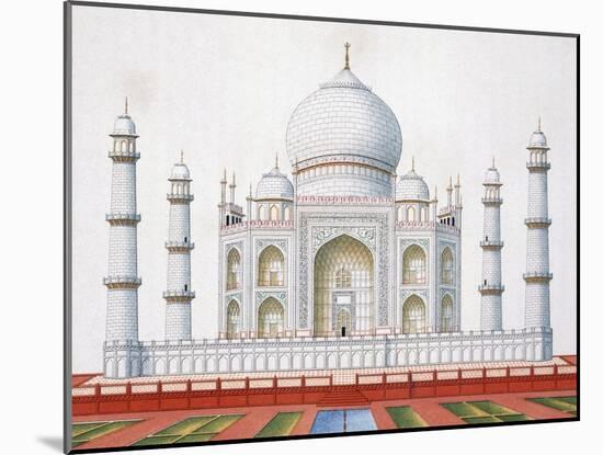 The Taj Mahal (Colour Litho)-German-Mounted Giclee Print