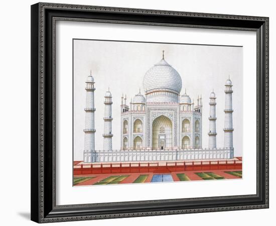 The Taj Mahal (Colour Litho)-German-Framed Giclee Print