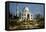 The Taj Mahal in Agra (India) Marble Mausoleum Built in 1632 - 1644-null-Framed Stretched Canvas