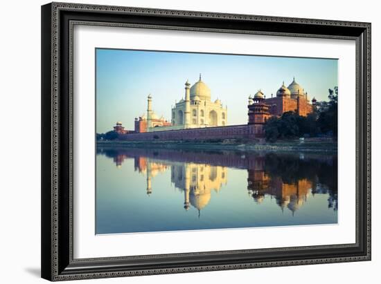 The Taj Mahal Reflected in the Yamuna River-Doug Pearson-Framed Photographic Print