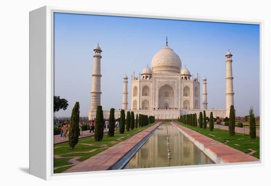 The Taj Mahal, UNESCO World Heritage Site, Agra, Uttar Pradesh, India, Asia-Gavin Hellier-Framed Premier Image Canvas