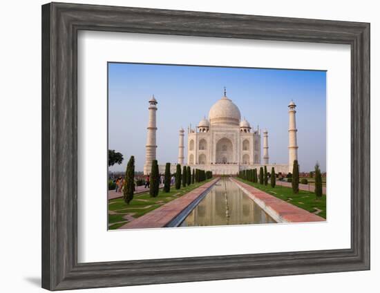 The Taj Mahal, UNESCO World Heritage Site, Agra, Uttar Pradesh, India, Asia-Gavin Hellier-Framed Premium Photographic Print