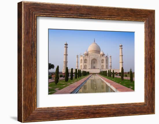 The Taj Mahal, UNESCO World Heritage Site, Agra, Uttar Pradesh, India, Asia-Gavin Hellier-Framed Premium Photographic Print