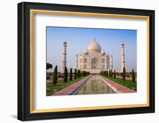 The Taj Mahal, UNESCO World Heritage Site, Agra, Uttar Pradesh, India, Asia-Gavin Hellier-Framed Premium Photographic Print