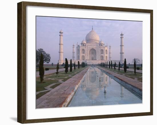 The Taj Mahal, Unesco World Heritage Site, Agra, Uttar Pradesh State, India-Gavin Hellier-Framed Photographic Print