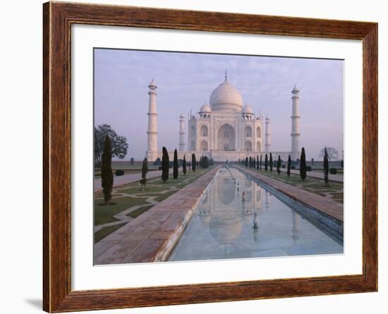 The Taj Mahal, Unesco World Heritage Site, Agra, Uttar Pradesh State, India-Gavin Hellier-Framed Photographic Print