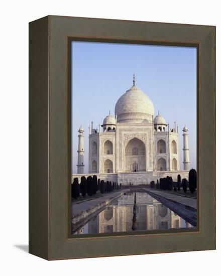 The Taj Mahal, Unesco World Heritage Site, Agra, Uttar Pradesh State, India-Upperhall-Framed Premier Image Canvas