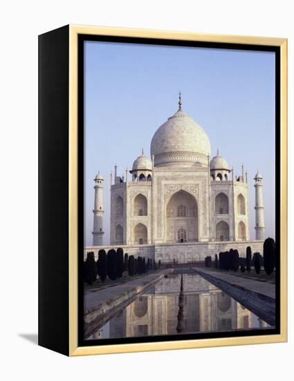 The Taj Mahal, Unesco World Heritage Site, Agra, Uttar Pradesh State, India-Upperhall-Framed Premier Image Canvas