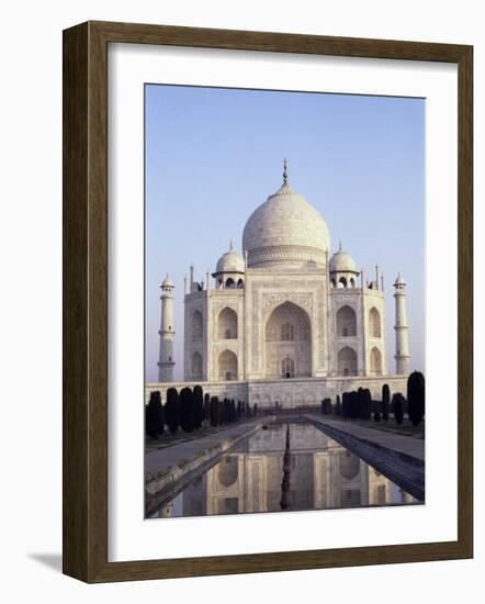 The Taj Mahal, Unesco World Heritage Site, Agra, Uttar Pradesh State, India-Upperhall-Framed Photographic Print