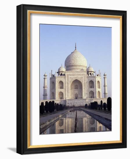 The Taj Mahal, Unesco World Heritage Site, Agra, Uttar Pradesh State, India-Upperhall-Framed Photographic Print