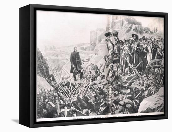 The Taking of Badajoz, Illustration from 'British Battles on Land and Sea', Published by Cassell,…-Richard Caton Woodville-Framed Premier Image Canvas