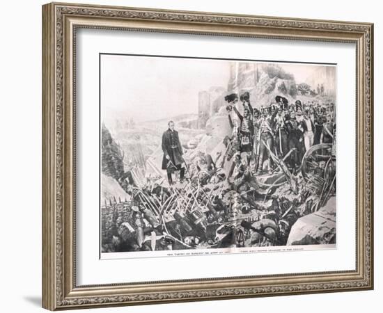 The Taking of Badajoz, Illustration from 'British Battles on Land and Sea', Published by Cassell,…-Richard Caton Woodville-Framed Giclee Print