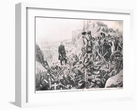 The Taking of Badajoz, Illustration from 'British Battles on Land and Sea', Published by Cassell,…-Richard Caton Woodville-Framed Giclee Print