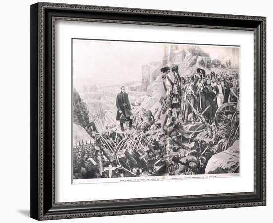 The Taking of Badajoz, Illustration from 'British Battles on Land and Sea', Published by Cassell,…-Richard Caton Woodville-Framed Giclee Print