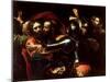 The Taking of Christ, 1602 (Oil on Canvas)-Michelangelo Merisi da Caravaggio-Mounted Giclee Print