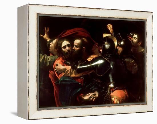 The Taking of Christ, 1602 (Oil on Canvas)-Michelangelo Merisi da Caravaggio-Framed Premier Image Canvas