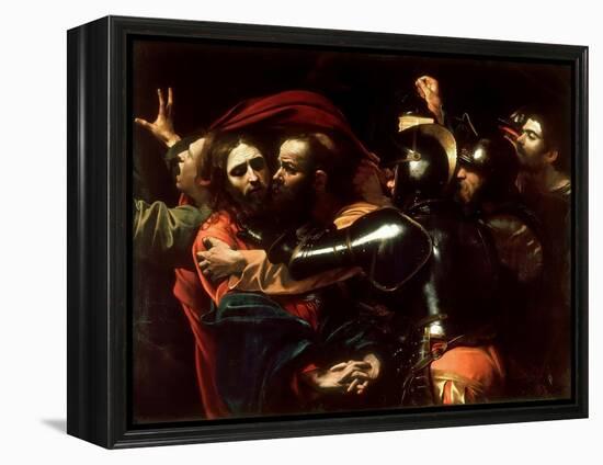 The Taking of Christ, 1602 (Oil on Canvas)-Michelangelo Merisi da Caravaggio-Framed Premier Image Canvas