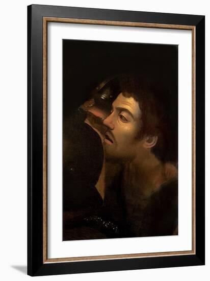 The Taking of Christ (Detail)-Caravaggio-Framed Giclee Print