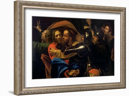 The Taking of Christ-Caravaggio-Framed Giclee Print