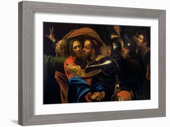 The Taking of Christ-Caravaggio-Framed Giclee Print